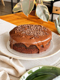 Cozy Cake Matilda Cake – whole chocolate cake with chocolate shavings